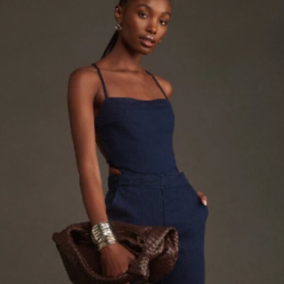 Brand New Pilcro Open-Back Denim Jumpsuit - Picture 7 of 13